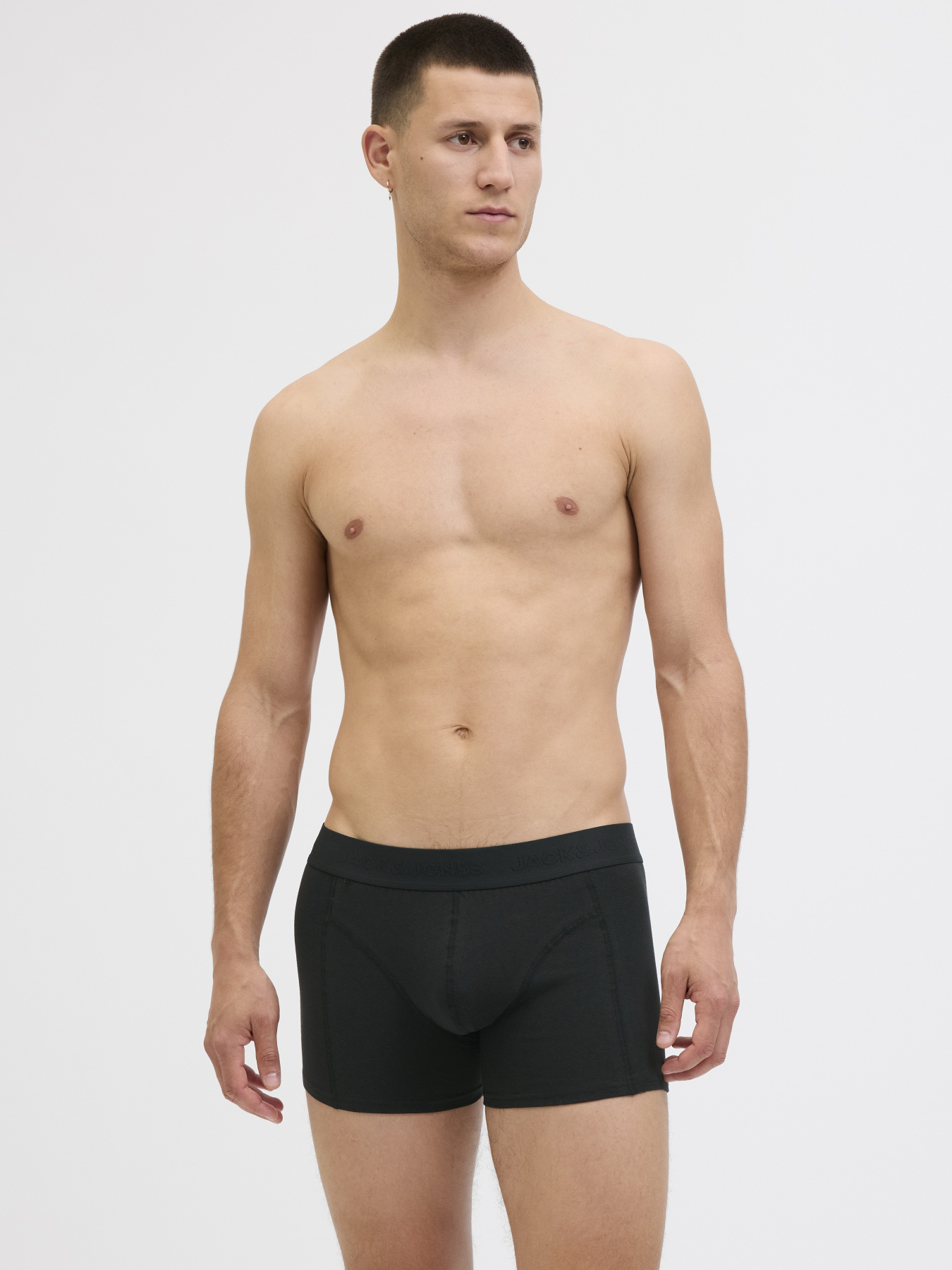 Нижня білизна JACK & JONES ORDINARY TRUNKS модель 12275575_Black Dark grey - Light gr Нижня білизна JACK & JONES ORDINARY TRUNKS модель 12275575_Black Dark grey - Light gr Фото