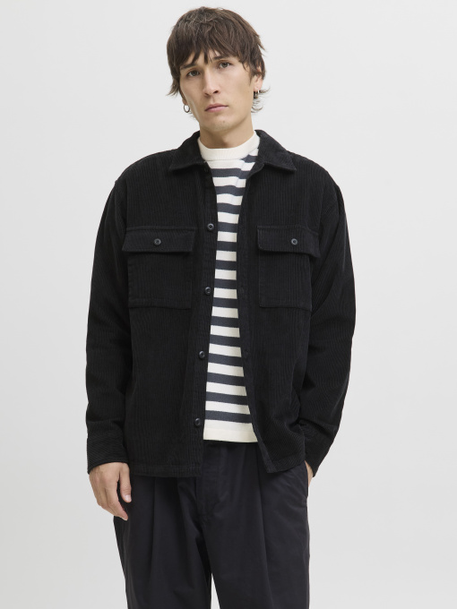 Сорочки JACK & JONES PERFECT CORDUROY OVERSHIRT модель 12278825_Black Фото