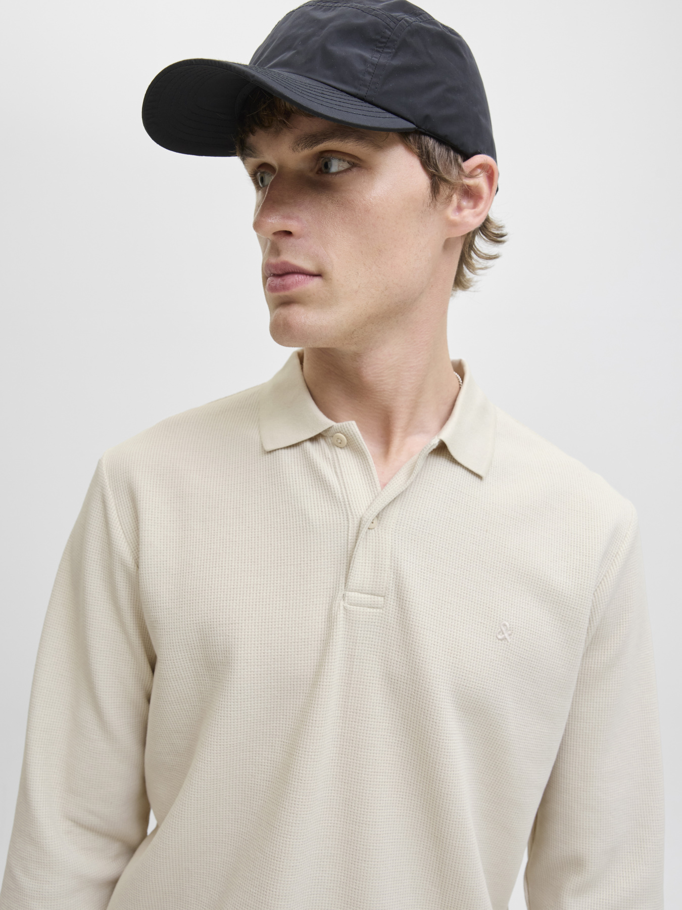 Футболки и поло JACK & JONES AUSTIN POLO модель 12279542_Moonbeam Classic Фото