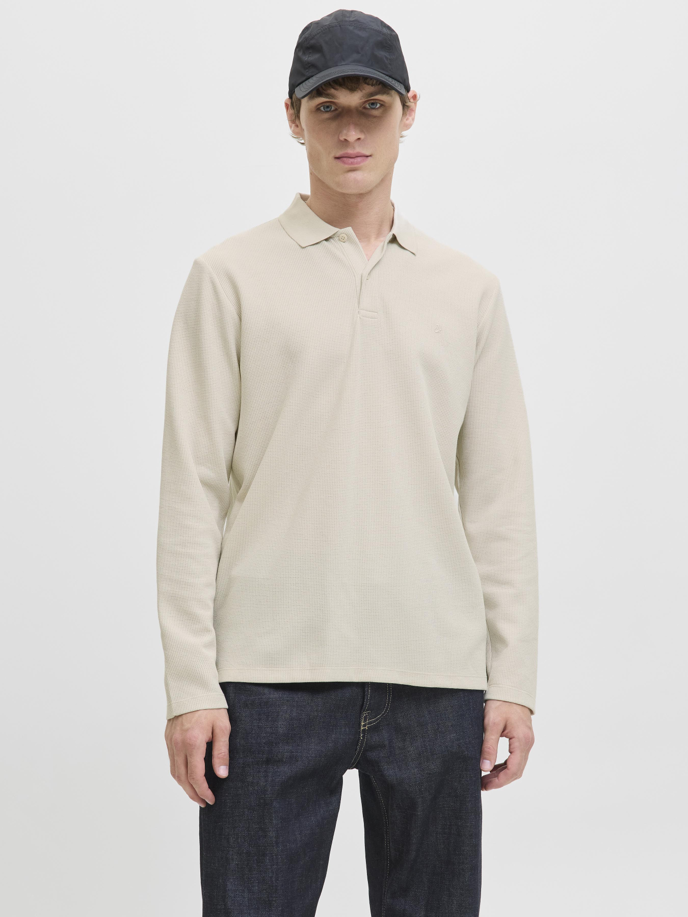 Футболки и поло JACK & JONES AUSTIN POLO модель 12279542_Moonbeam Classic Фото