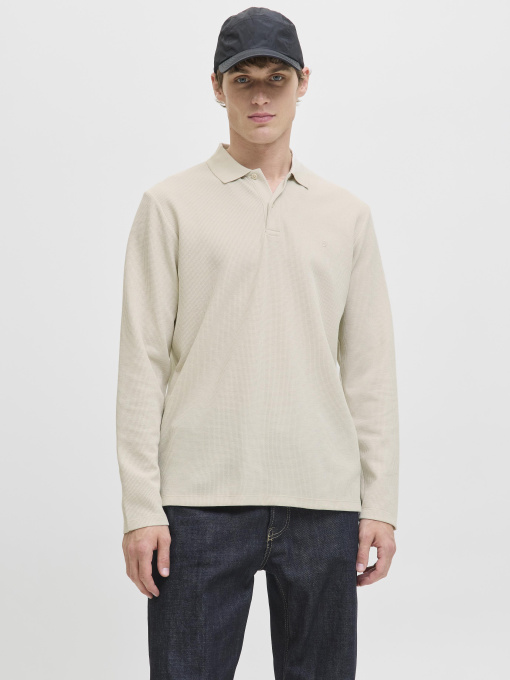 Футболки и поло JACK & JONES AUSTIN POLO модель 12279542_Moonbeam Classic Фото