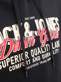 Худи и свитшоты JACK & JONES LOGO SWEAT HOOD модель 12279649_Black Фото