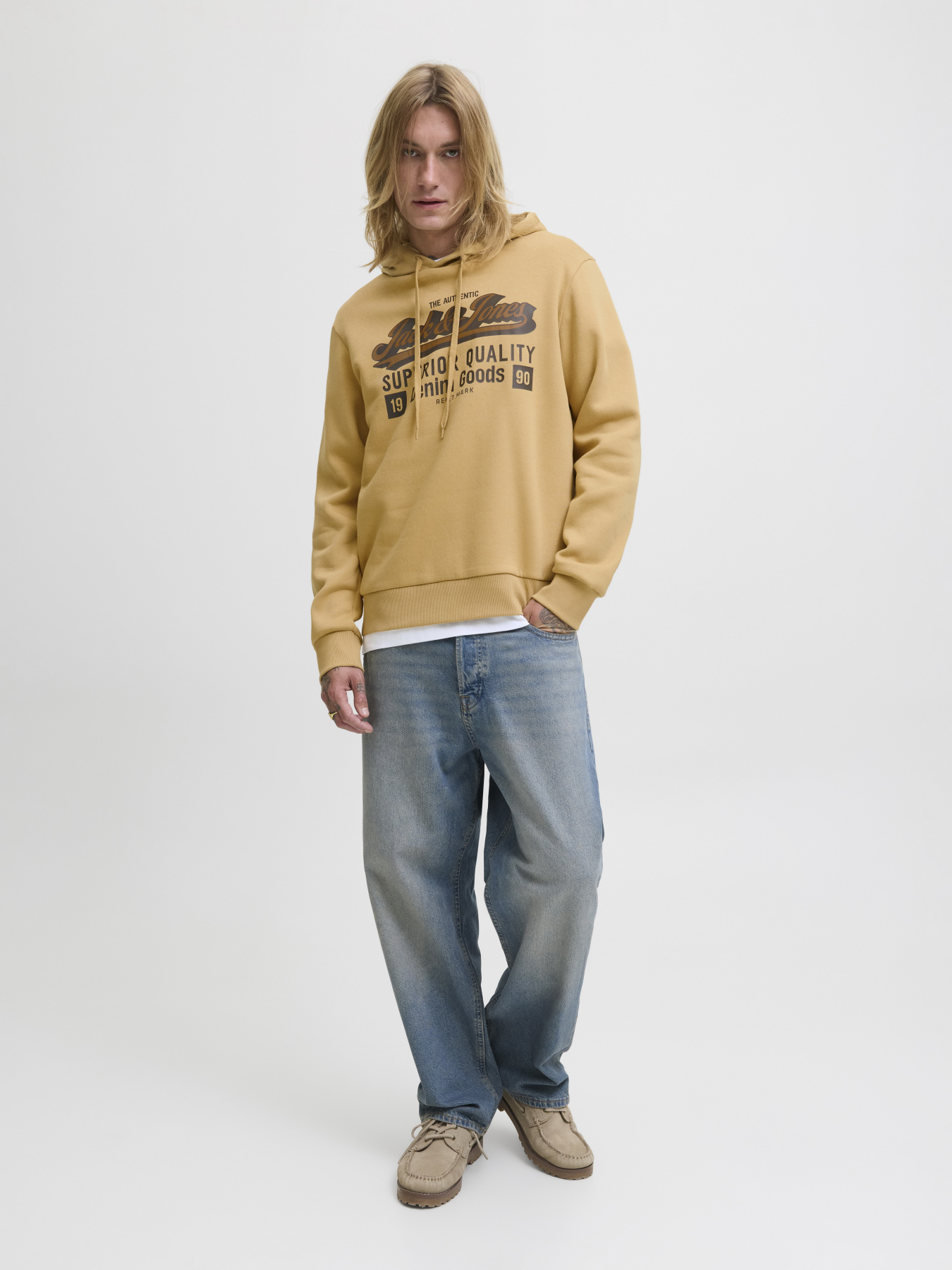 Худи и свитшоты JACK & JONES LOGO SWEAT HOOD модель 12279649_Curry Худи и свитшоты JACK & JONES LOGO SWEAT HOOD модель 12279649_Curry Фото