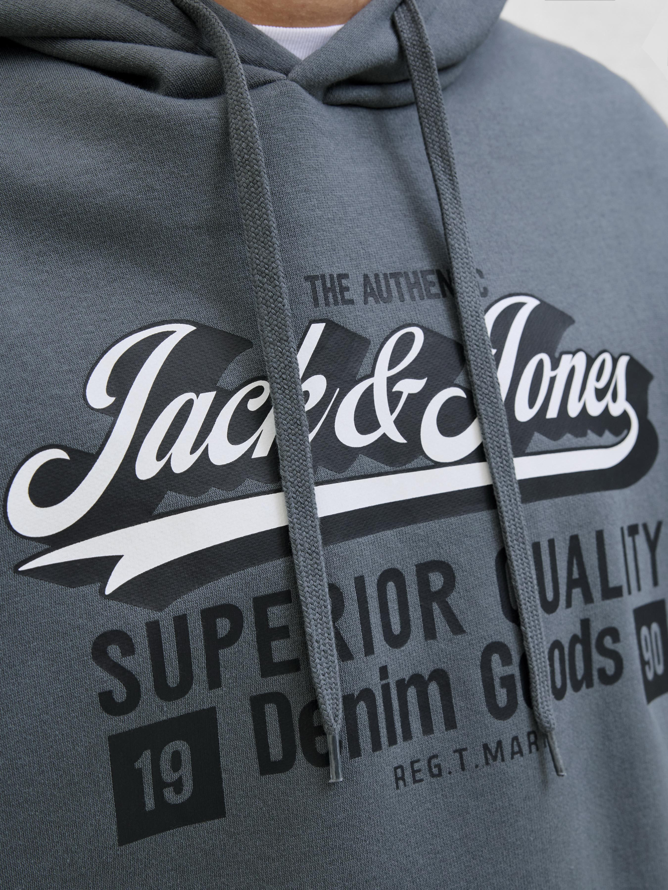 Худі та світшоти JACK & JONES LOGO SWEAT HOOD модель 12279649_Stormy Weather Худі та світшоти JACK & JONES LOGO SWEAT HOOD модель 12279649_Stormy Weather Фото