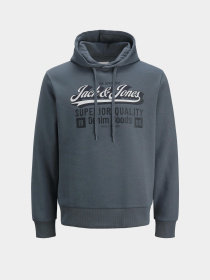 Худі та світшоти JACK & JONES LOGO SWEAT HOOD модель 12279649_Stormy Weather Фото