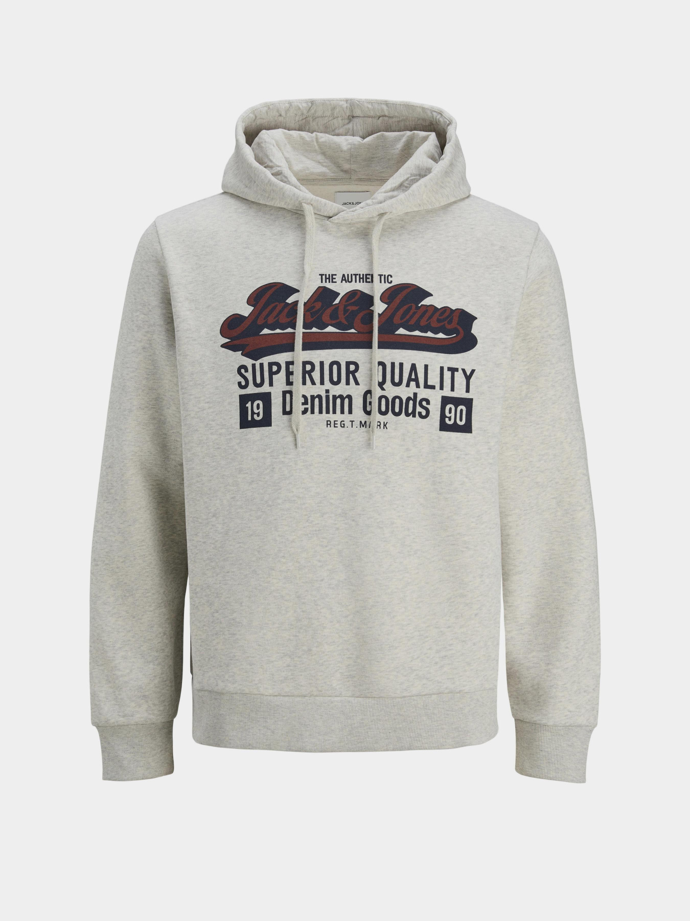 Худі та світшоти JACK & JONES LOGO SWEAT HOOD модель 12279649_White Melange Худі та світшоти JACK & JONES LOGO SWEAT HOOD модель 12279649_White Melange Фото