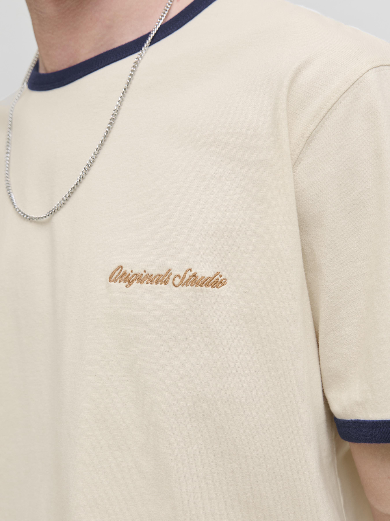 Футболки и поло JACK & JONES NORREBRO RINGER TEE модель 12282900_Antique White Футболки и поло JACK & JONES NORREBRO RINGER TEE модель 12282900_Antique White Фото