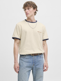 Футболки и поло JACK & JONES NORREBRO RINGER TEE модель 12282900_Antique White Фото