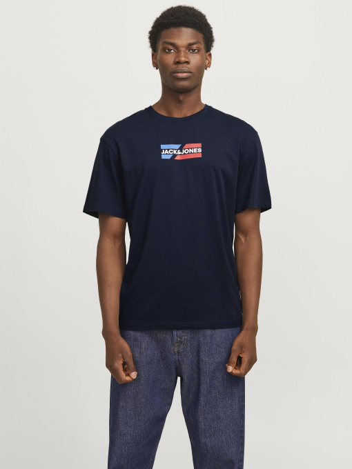 Футболки і поло JACK & JONES CORP GRAPHIC TEE модель 12268415_Sky Captain 01 Фото