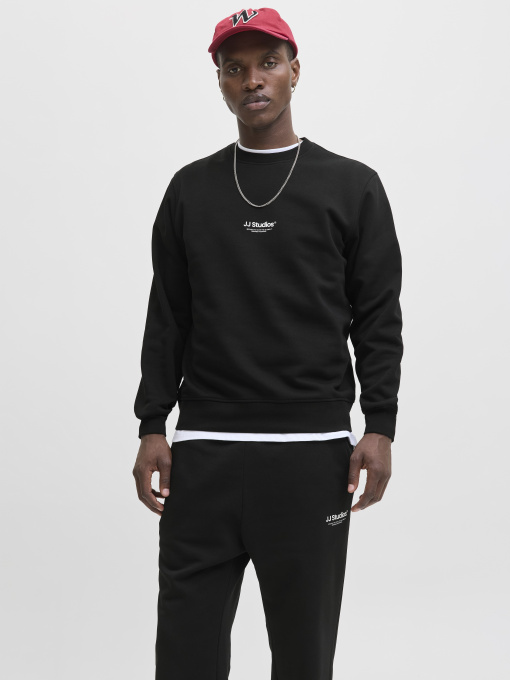 Худи и свитшоты JACK & JONES SOHO SWEAT CREW NECK модель 12278791_Black Фото