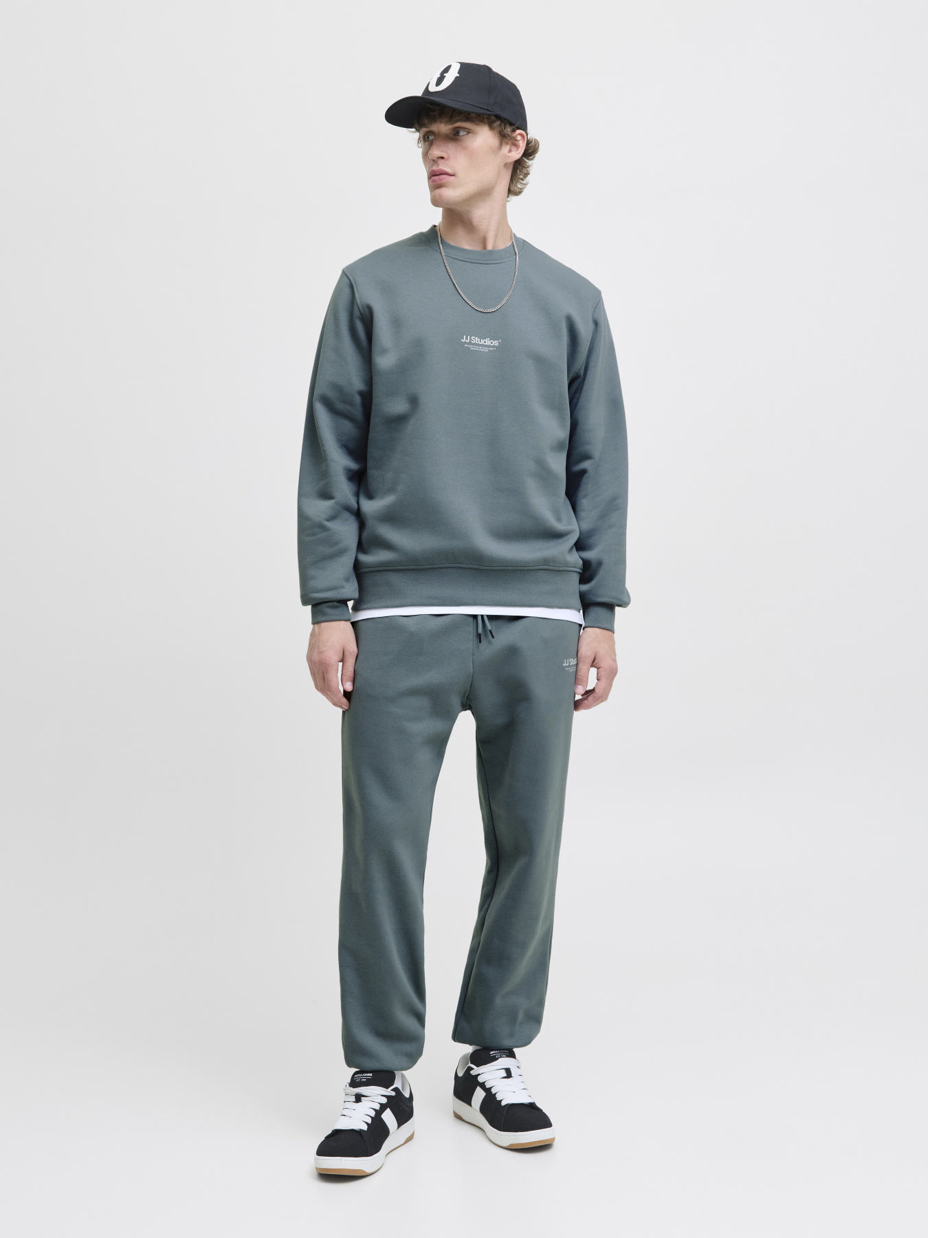 Худі та світшоти JACK & JONES SOHO SWEAT CREW NECK модель 12278791_Stormy Weather Фото
