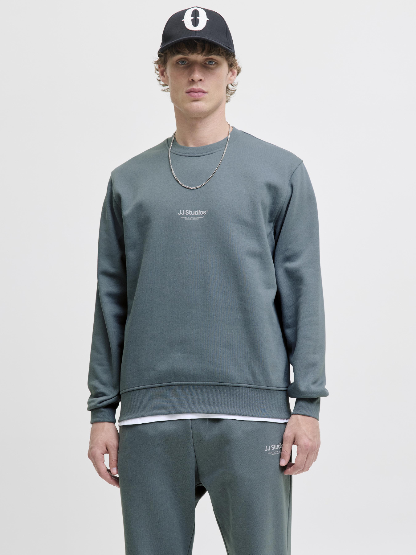 Худі та світшоти JACK & JONES SOHO SWEAT CREW NECK модель 12278791_Stormy Weather Фото