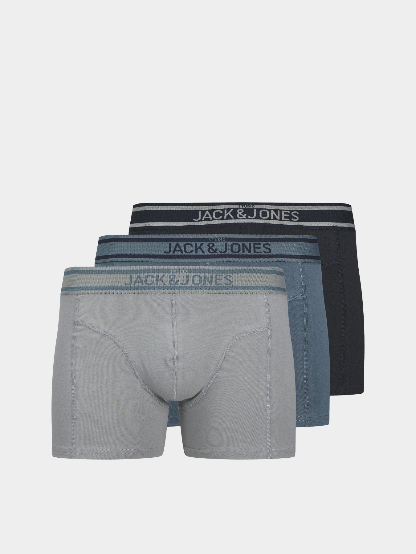 Нижня білизна JACK & JONES SOLID TRUNKS модель 12279496_Stormy Weather Ultimate Gr Нижня білизна JACK & JONES SOLID TRUNKS модель 12279496_Stormy Weather Ultimate Gr Фото
