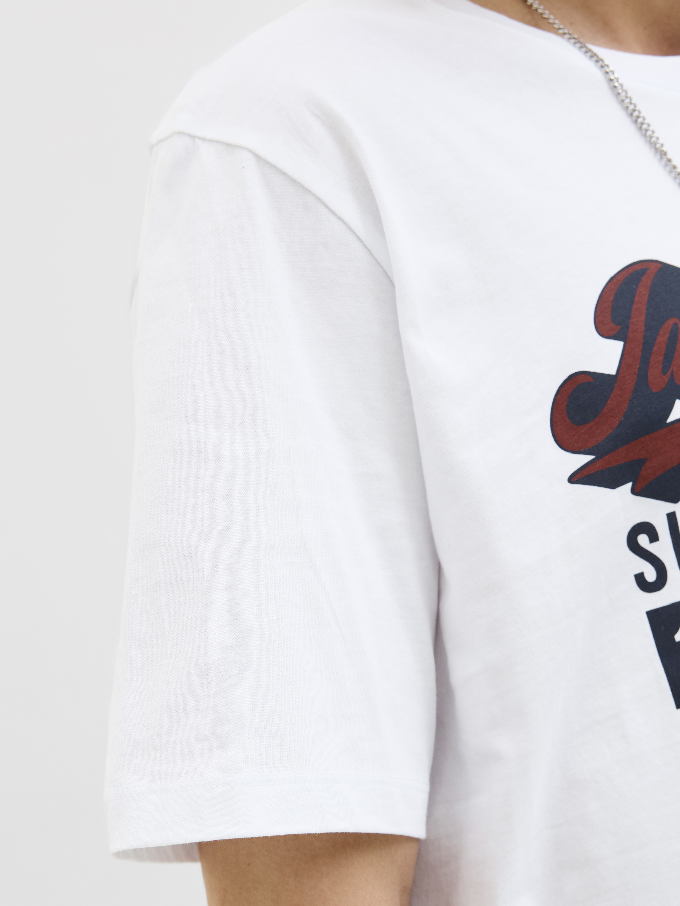 Футболки і поло JACK & JONES LOGO TEE модель 12279535_Cloud Dancer Футболки і поло JACK & JONES LOGO TEE модель 12279535_Cloud Dancer Фото