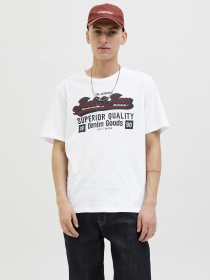 Футболки и поло JACK & JONES LOGO TEE модель 12279535_Cloud Dancer Фото