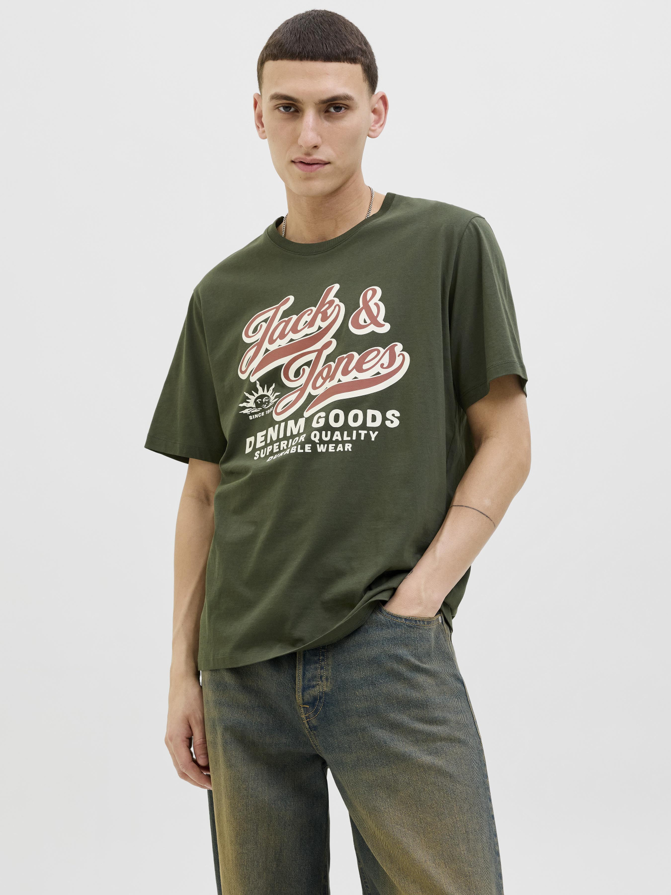 Футболки и поло JACK & JONES LOGO TEE модель 12279535_Duffel Bag Фото
