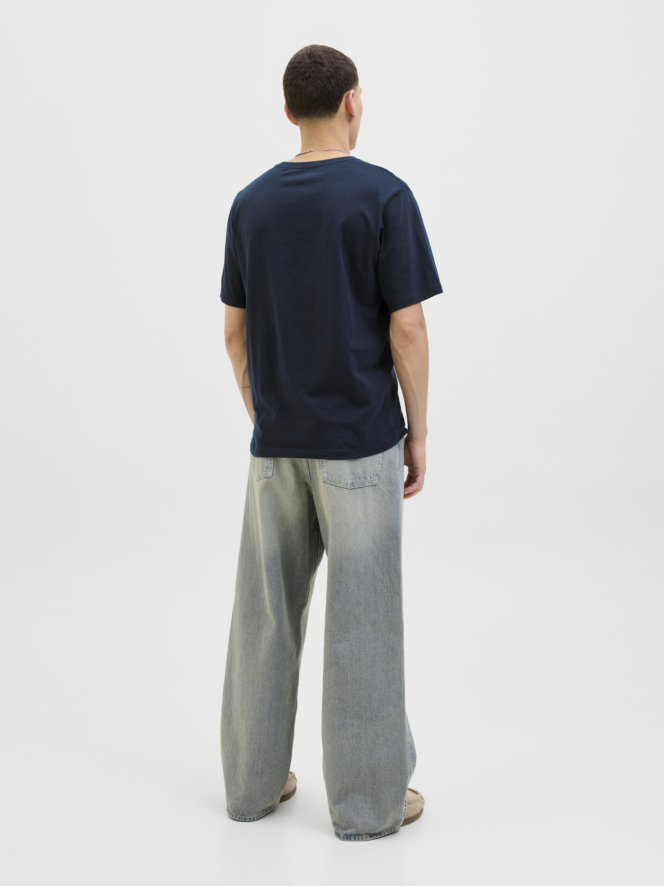 Футболки и поло JACK & JONES LOGO TEE модель 12279535_Sky Captain Футболки и поло JACK & JONES LOGO TEE модель 12279535_Sky Captain Фото