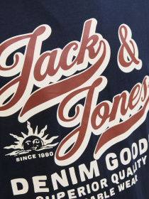 Футболки и поло JACK & JONES LOGO TEE модель 12279535_Sky Captain Фото