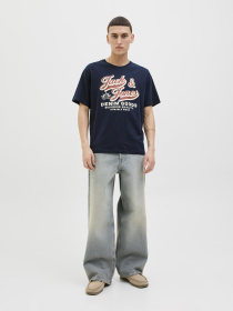 Футболки и поло JACK & JONES LOGO TEE модель 12279535_Sky Captain Фото