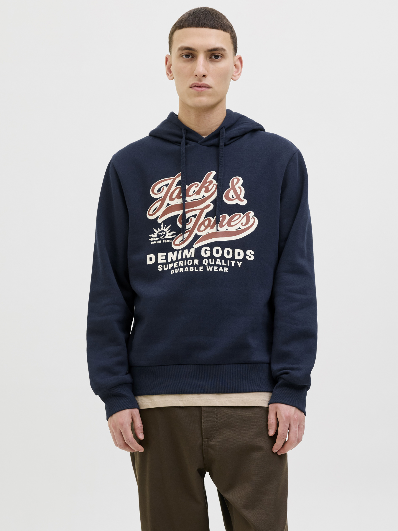 Худі та світшоти JACK & JONES LOGO SWEAT HOOD модель 12279649_Sky Captain Худі та світшоти JACK & JONES LOGO SWEAT HOOD модель 12279649_Sky Captain Фото