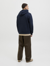 Худі та світшоти JACK & JONES LOGO SWEAT HOOD модель 12279649_Sky Captain Фото