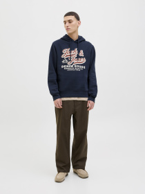 Худі та світшоти JACK & JONES LOGO SWEAT HOOD модель 12279649_Sky Captain Фото