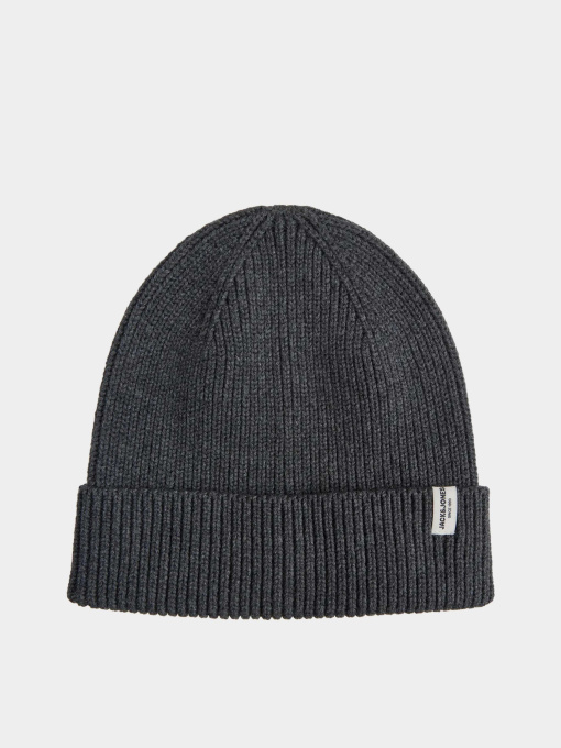 Шапки и кепки JACK & JONES BRINK BEANIE модель 12193386_Dark Grey Фото