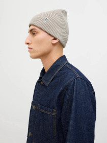 Шапки та кепки JACK & JONES BRINK BEANIE модель 12193386_Moonbeam Фото