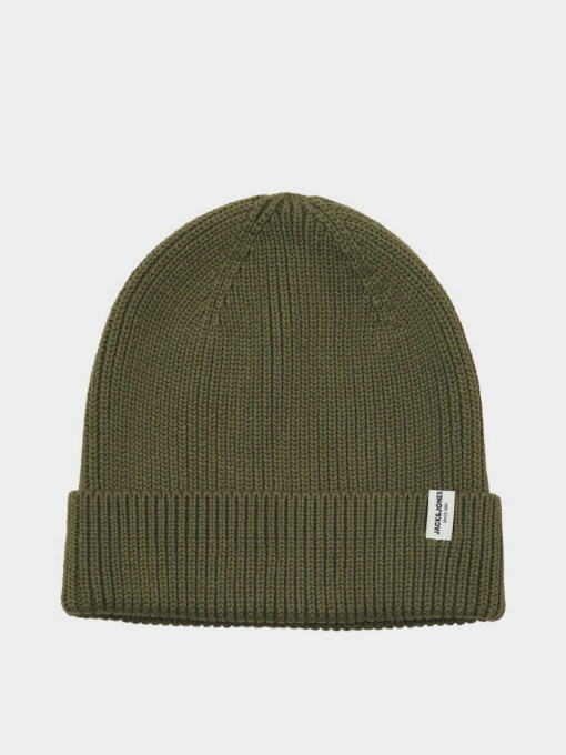 Шапки и кепки JACK & JONES BRINK BEANIE модель 12193386_Olive Night Фото