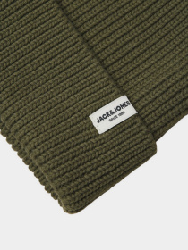 Шапки и кепки JACK & JONES BRINK BEANIE модель 12193386_Olive Night Фото