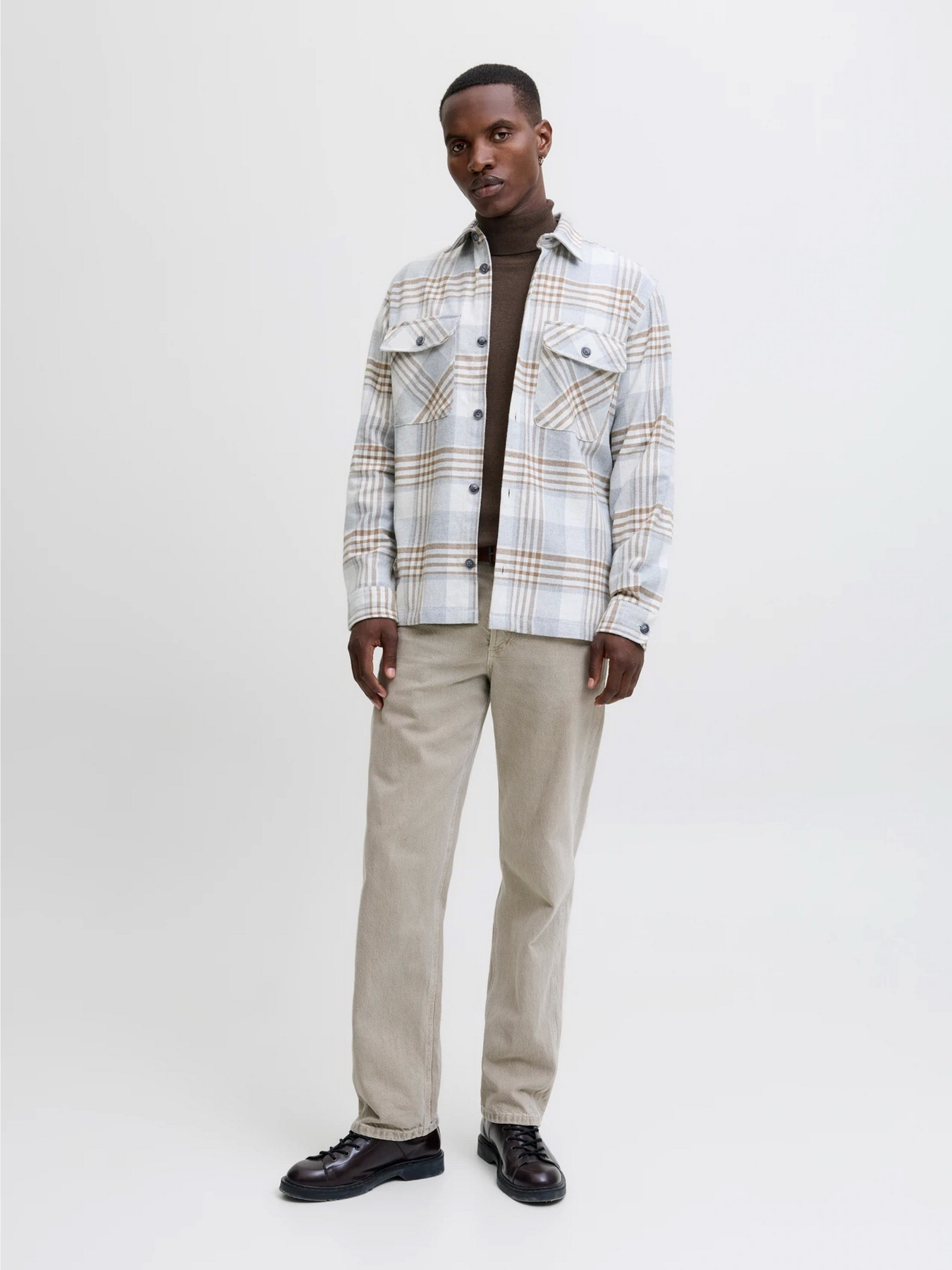 Светри та кардигани JACK & JONES EMIL KNIT ROLL NECK модель 12157417_Mulch TWIST Фото