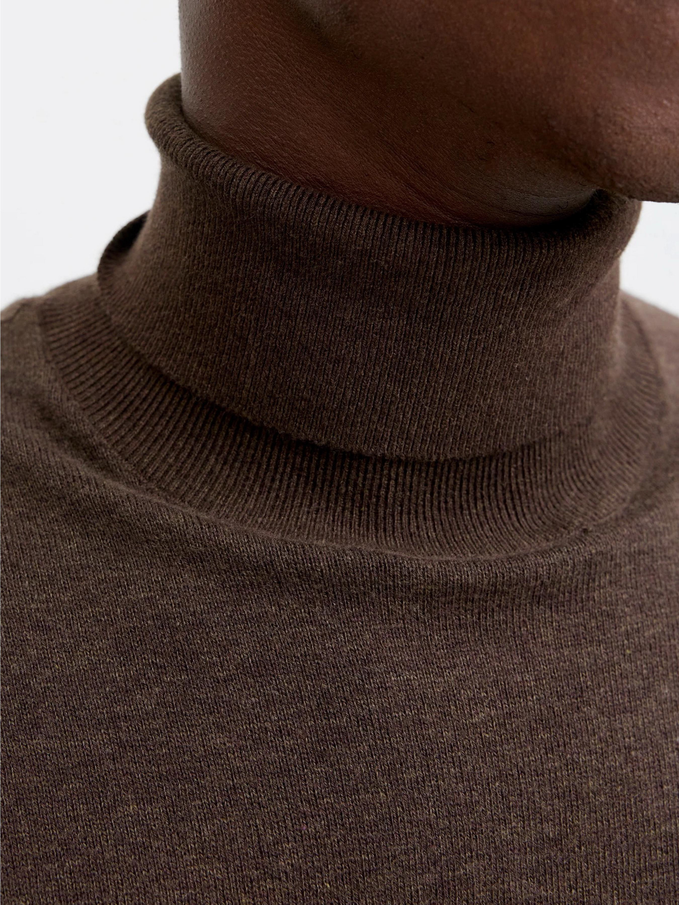 Светри та кардигани JACK & JONES EMIL KNIT ROLL NECK модель 12157417_Mulch TWIST Фото