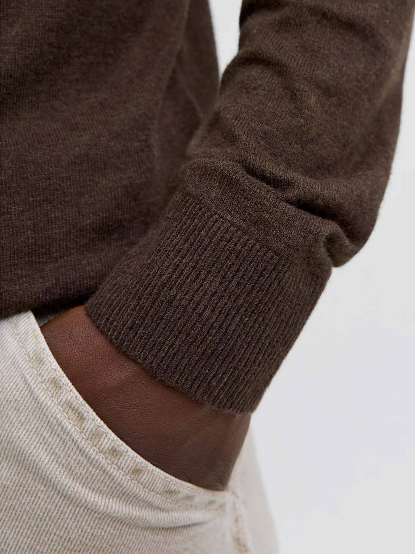 Светри та кардигани JACK & JONES EMIL KNIT ROLL NECK модель 12157417_Mulch TWIST Фото