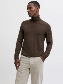 Светри та кардигани JACK & JONES EMIL KNIT ROLL NECK модель 12157417_Mulch TWIST Фото