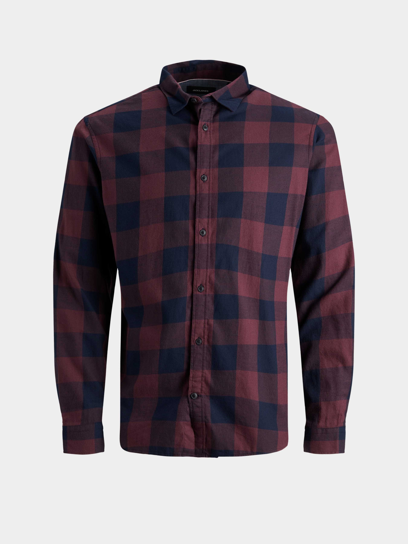 Сорочки JACK & JONES GINGHAM TWILL SHIRT модель 12181602_Port Royale SLIM FIT Фото