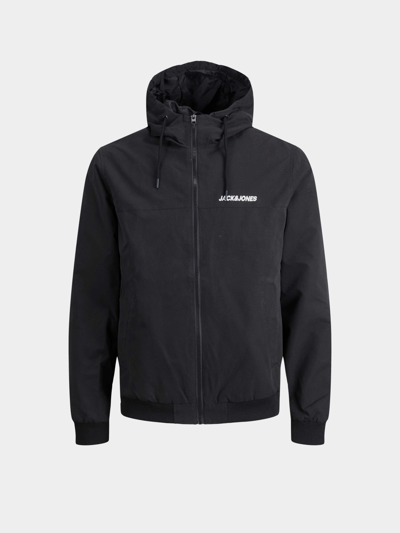 Куртки и дубленки JACK & JONES RUSH HOOD BOMBER NOOS модель 12200208_Black SOLID Фото
