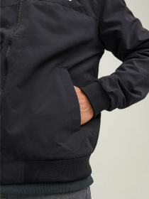 Куртки и дубленки JACK & JONES RUSH HOOD BOMBER NOOS модель 12200208_Black SOLID Фото