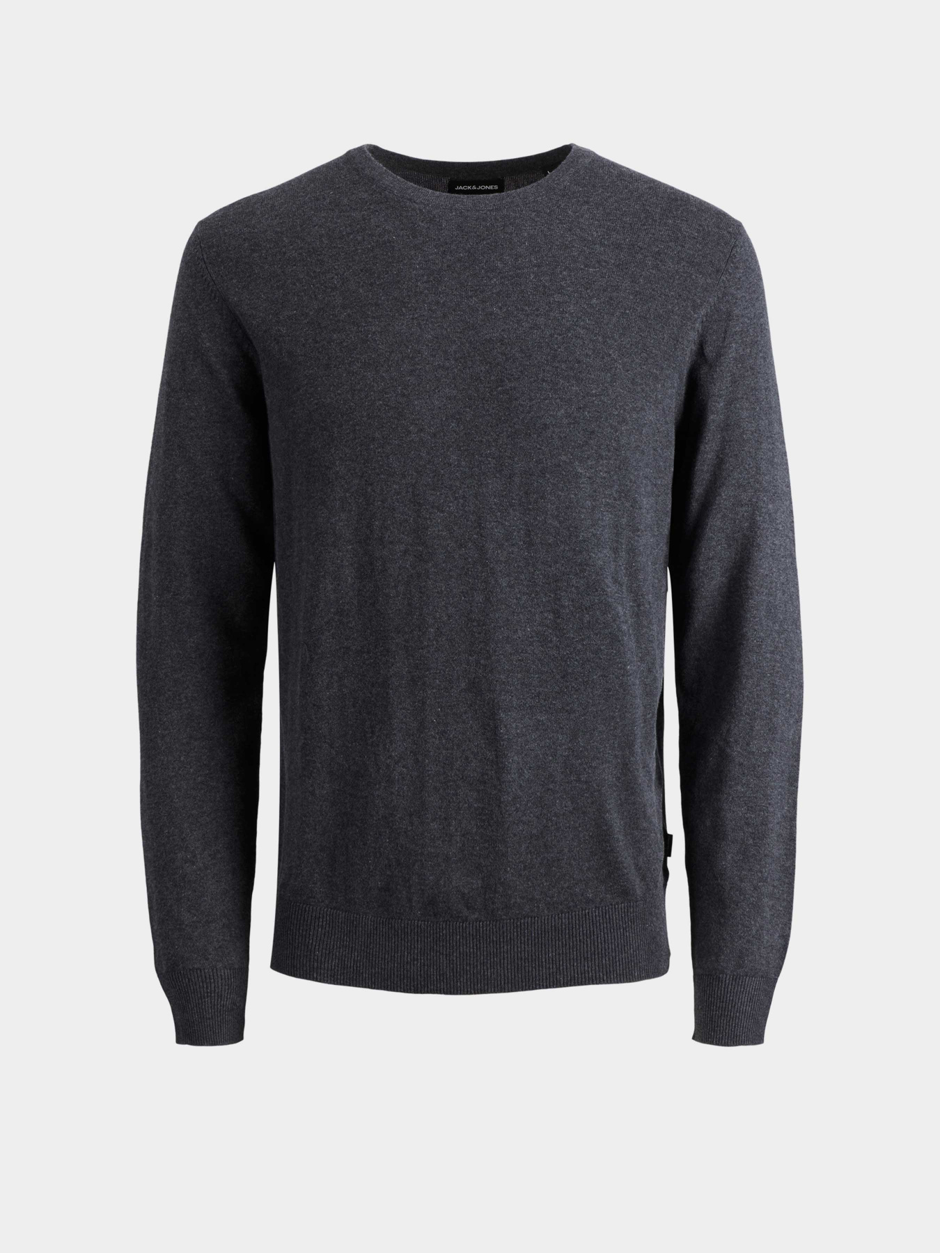Светри та кардигани JACK & JONES EMIL KNIT CREW NECK модель 12208364_Dark Grey Melange Фото