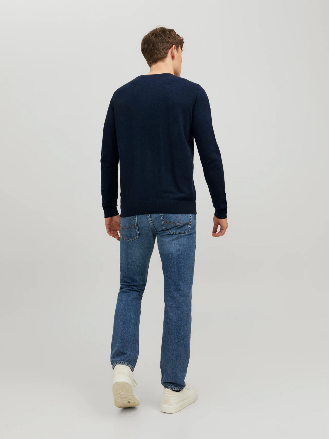 Светри та кардигани JACK & JONES EMIL KNIT CREW NECK модель 12208364_Navy Blazer Фото
