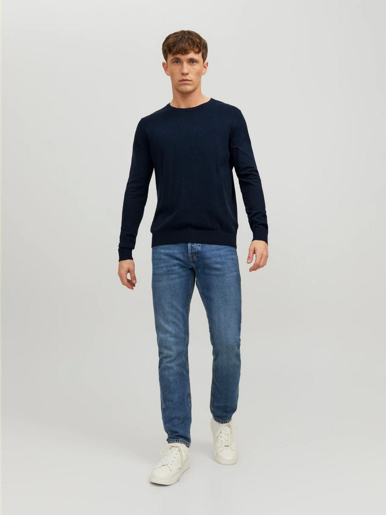 Светри та кардигани JACK & JONES EMIL KNIT CREW NECK модель 12208364_Navy Blazer Фото
