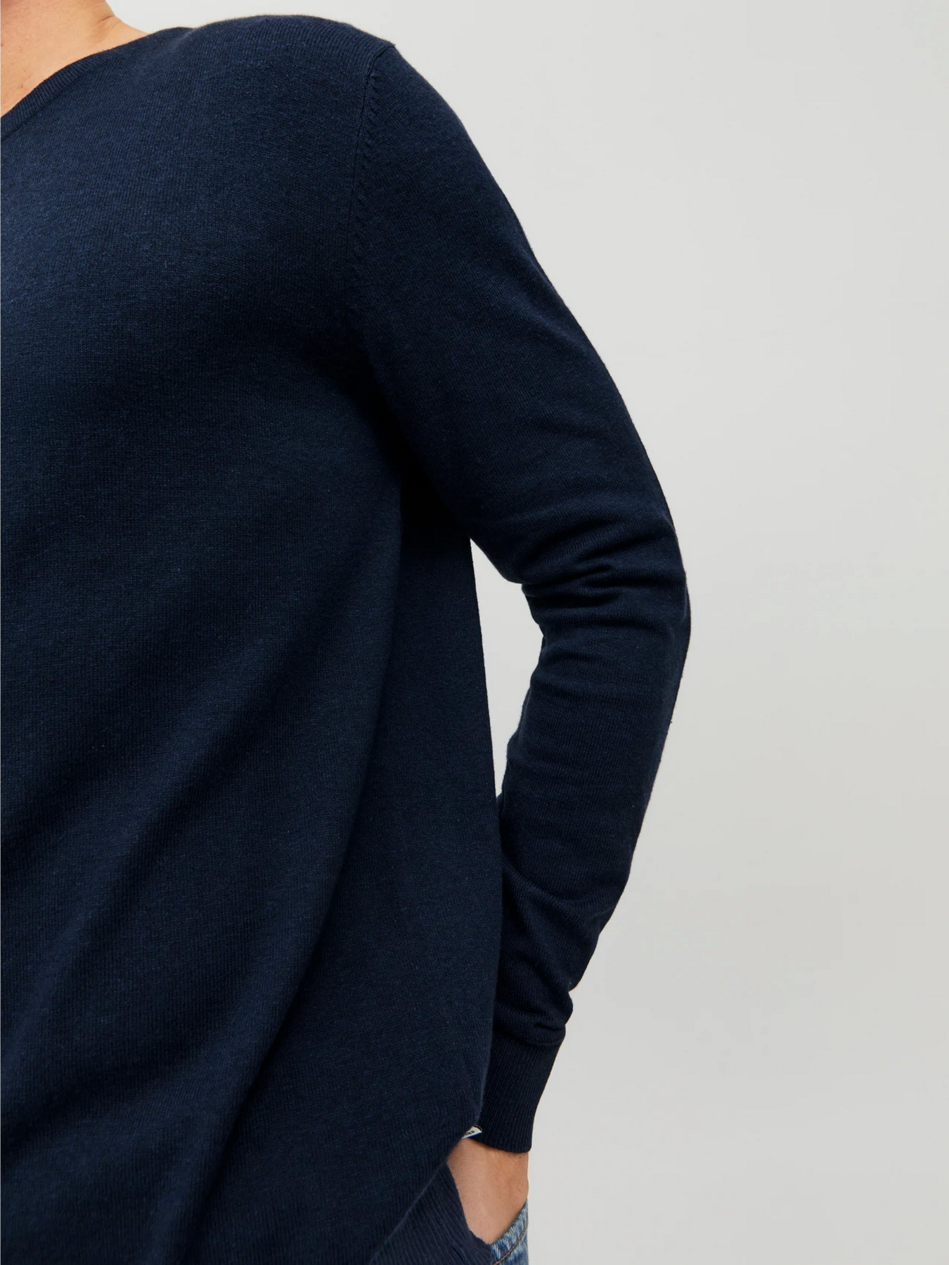 Светри та кардигани JACK & JONES EMIL KNIT CREW NECK модель 12208364_Navy Blazer Фото