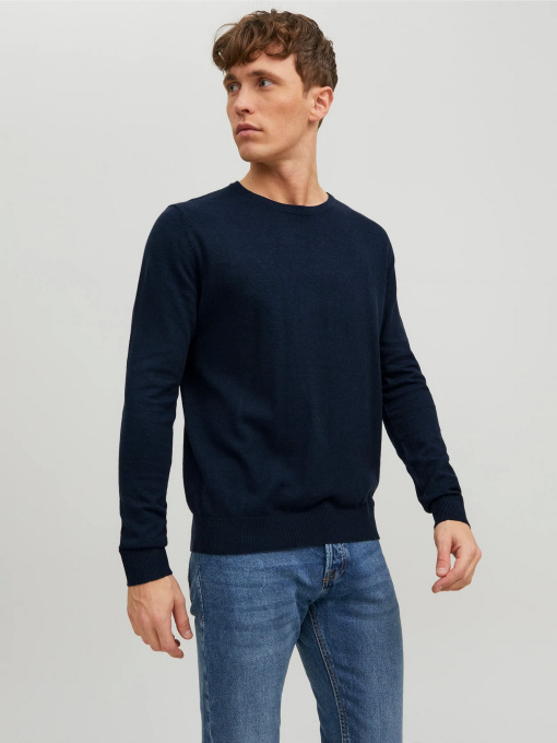 Светри та кардигани JACK & JONES EMIL KNIT CREW NECK модель 12208364_Navy Blazer Фото