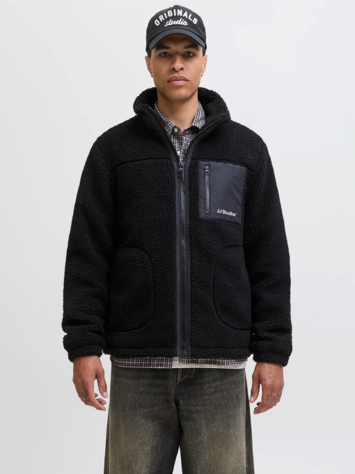 Куртки та дублянки JACK & JONES SOHO TEDDY JACKET модель 12278784_Black Фото