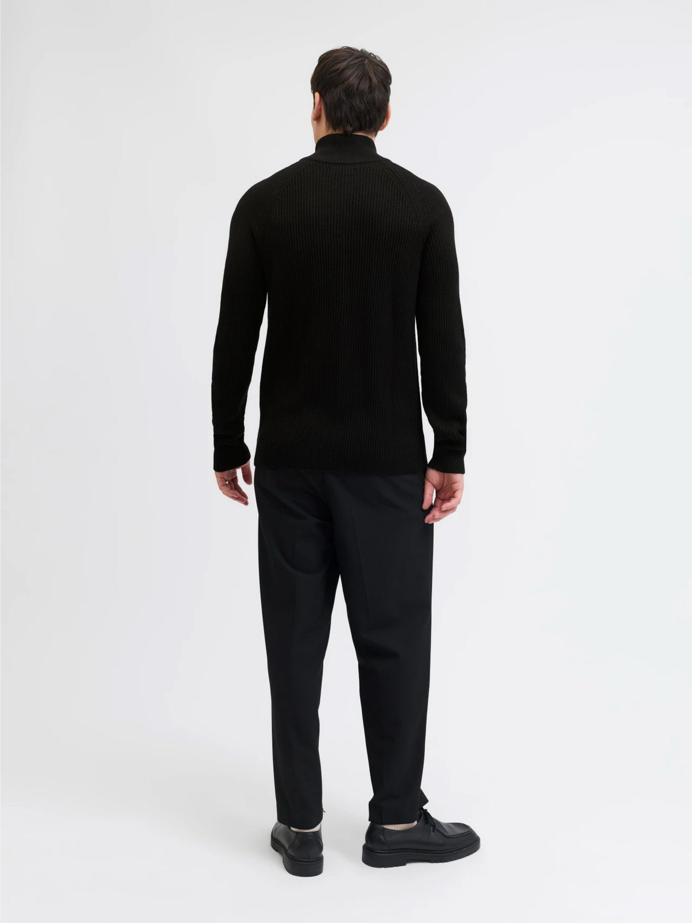 Светри та кардигани JACK & JONES PANNEL KNIT ZIP CARDIGAN модель 12278920_Black Светри та кардигани JACK & JONES PANNEL KNIT ZIP CARDIGAN модель 12278920_Black Фото