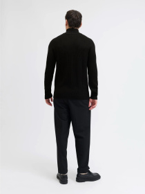 Светри та кардигани JACK & JONES PANNEL KNIT ZIP CARDIGAN модель 12278920_Black Фото
