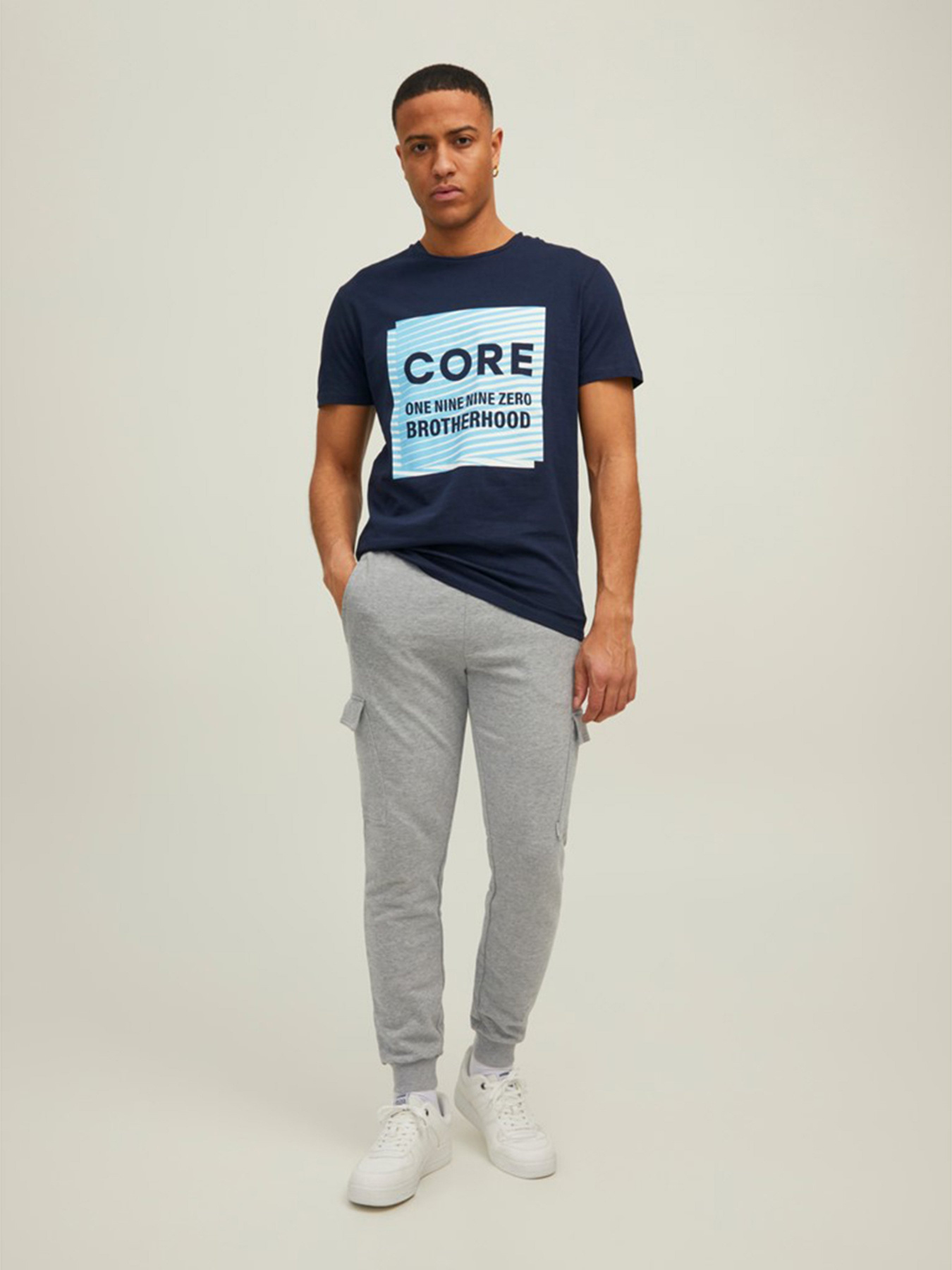 Брюки JACK & JONES модель 12212170_Light Grey Melange Фото