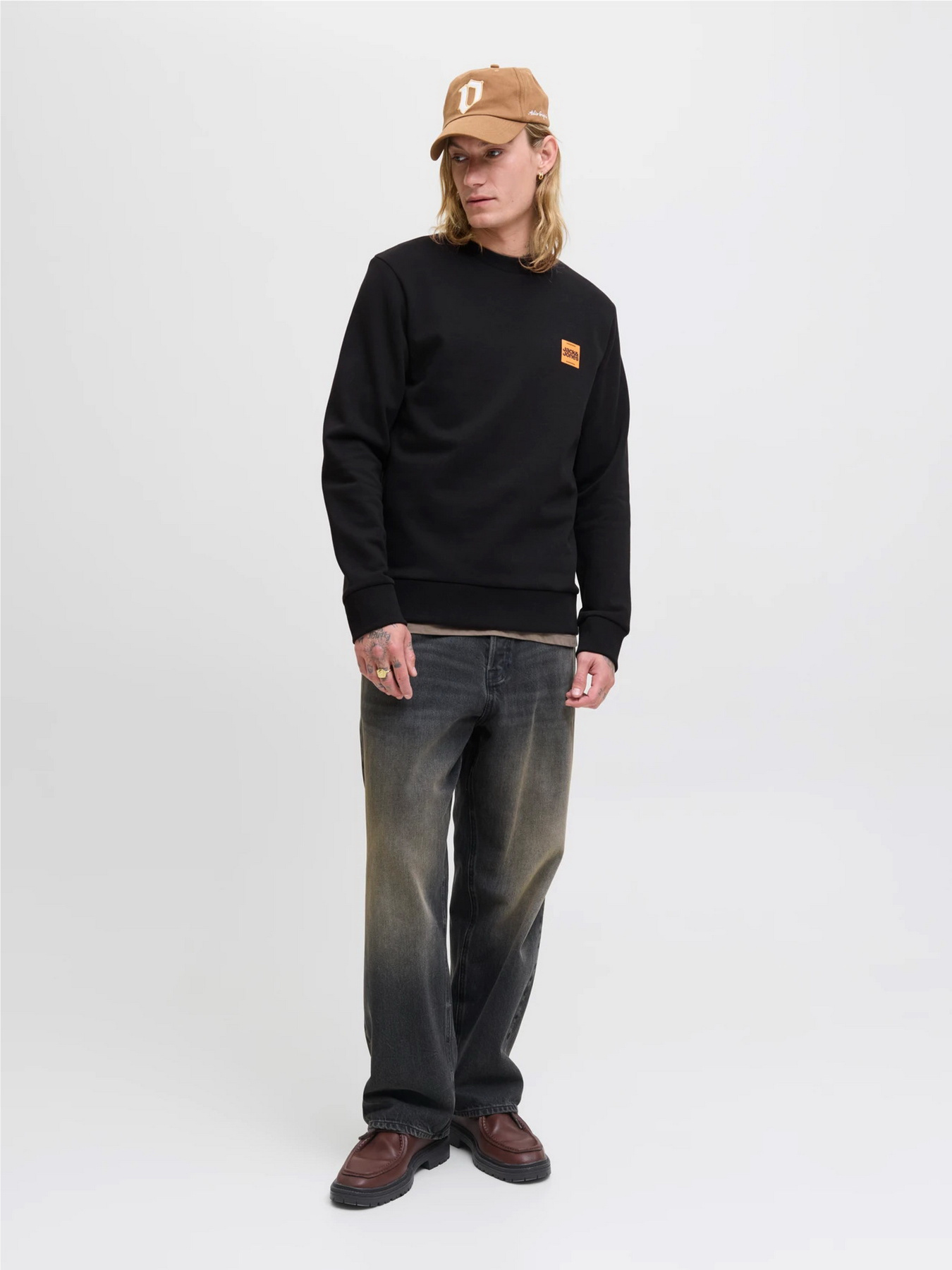 Худі та світшоти JACK & JONES BRANDY SWEAT CREW NECK модель 12279256_Black Худі та світшоти JACK & JONES BRANDY SWEAT CREW NECK модель 12279256_Black Фото