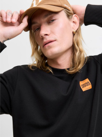 Худі та світшоти JACK & JONES BRANDY SWEAT CREW NECK модель 12279256_Black Фото