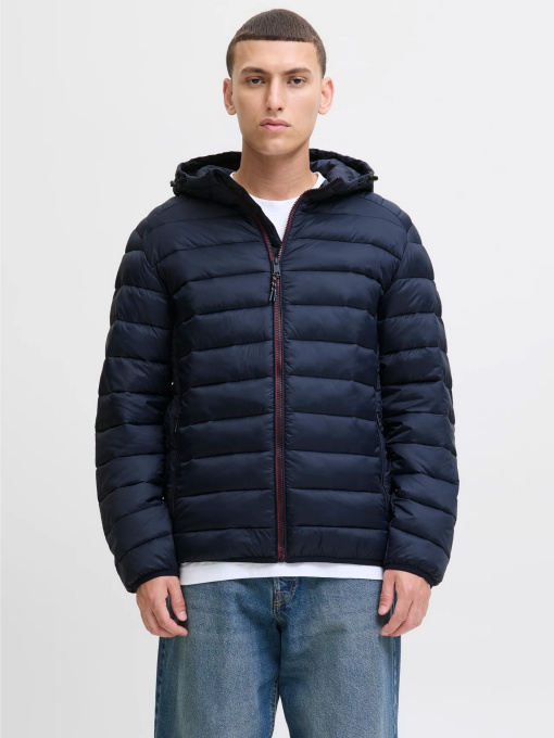 Куртки и дубленки JACK & JONES BRADLEY LIGHT PUFFER HOOD модель 12280970_Sky Captain Фото