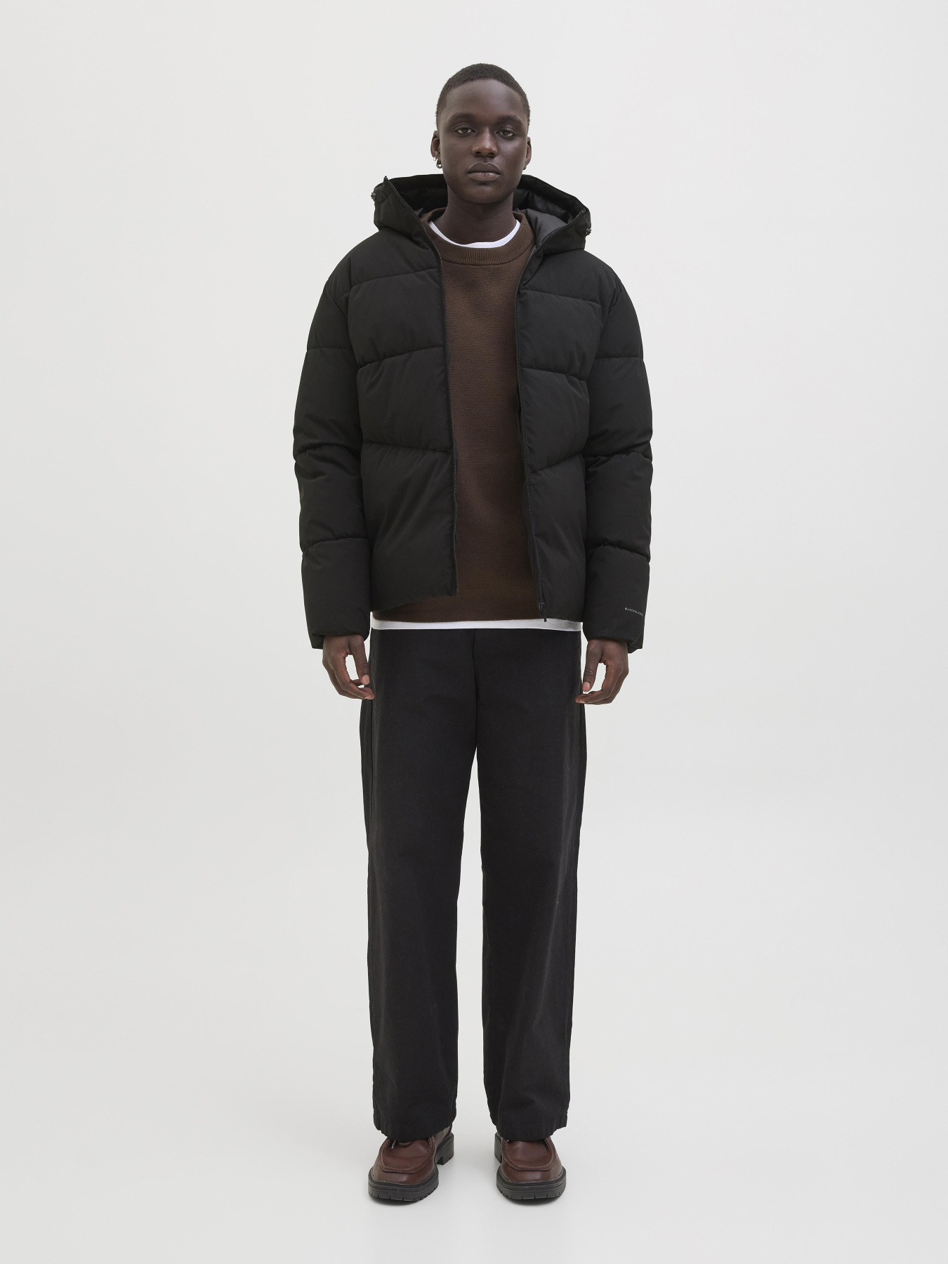 Куртки и дубленки JACK & JONES GLOBAL PUFFER JACKET модель 12283517_Black Фото